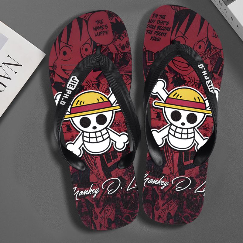 Summer Clothing Wholesale - Nieuwe One Piece anime slippers antislip