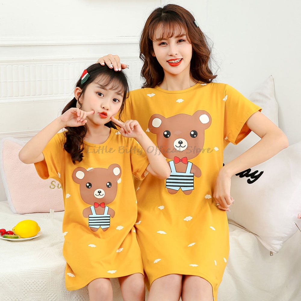 Summer Clothing Teens - Zomer Moeder Dochter Nachtjurk Familie Pyjama