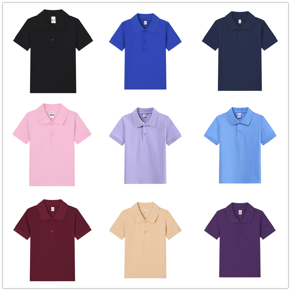Summer Clothing Teens - Jongenspoloshirt Kinderen 15-kleuren Aangepast logo Korte