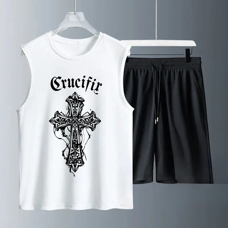 Summer Clothing Tops - Herenshirtjesets 2026 Zomer Snel drogende sportpakken