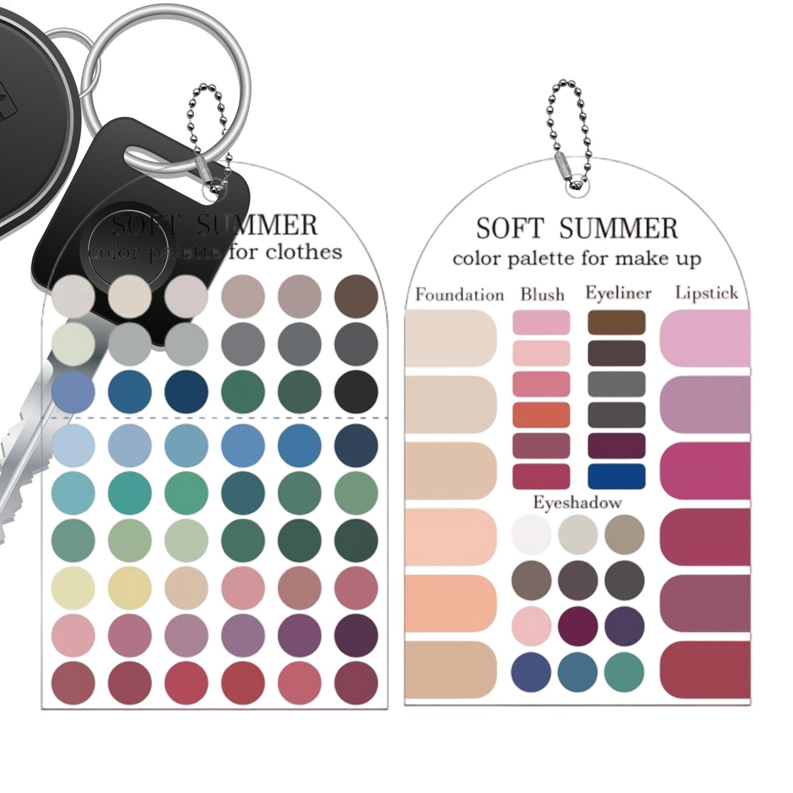 Summer Clothing Color Palette - 2 stuks acryl seizoenspalet zacht zomerkleurenpalet