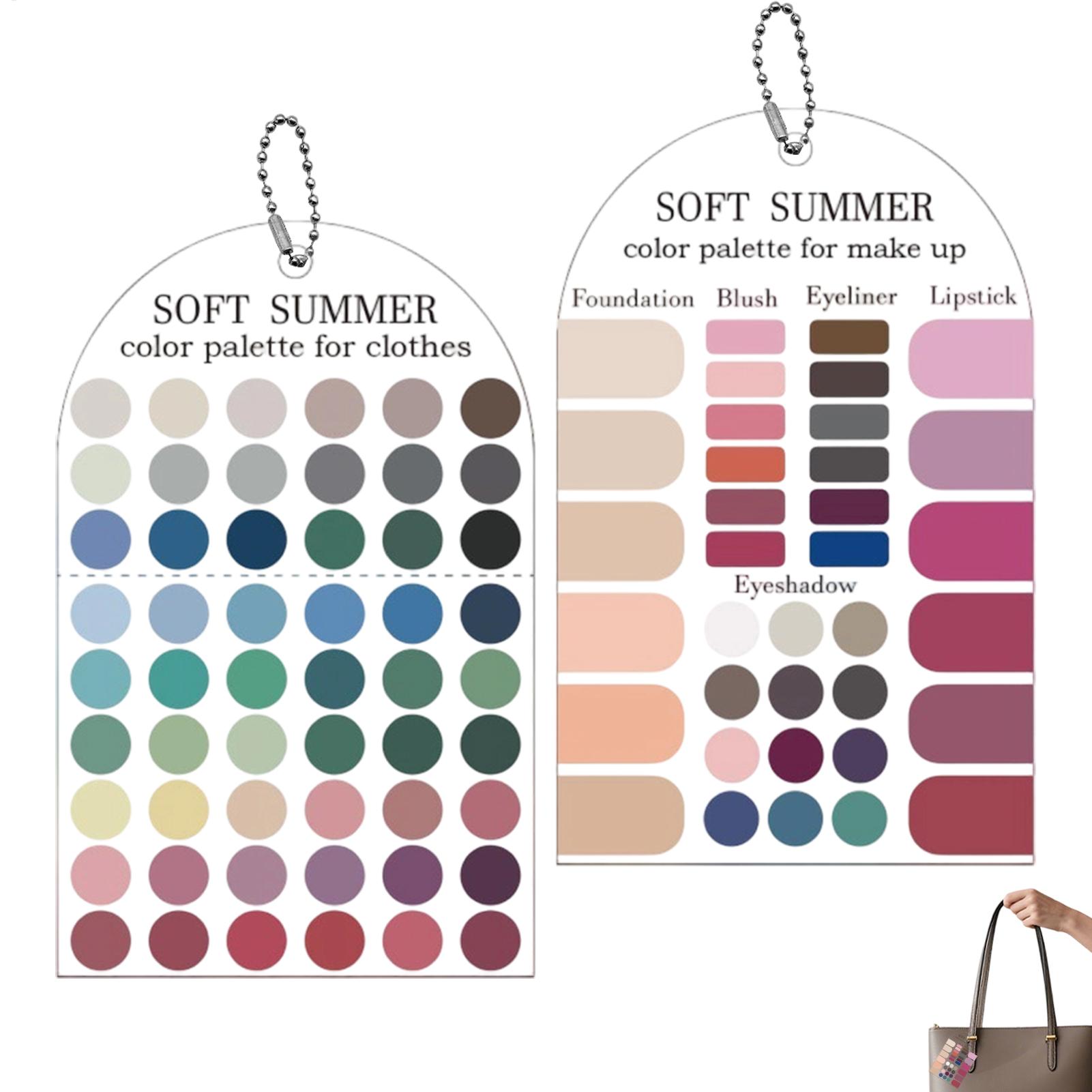 Summer Clothing Color Palette - 2-delige acryl palet met seizoenskleuren, zachte