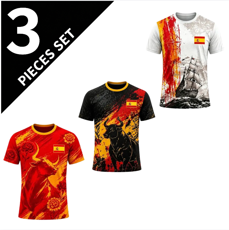 Summer Clothing In Spanish - 2026 Nieuwe Stijl Spaanse Heren Sportshirt