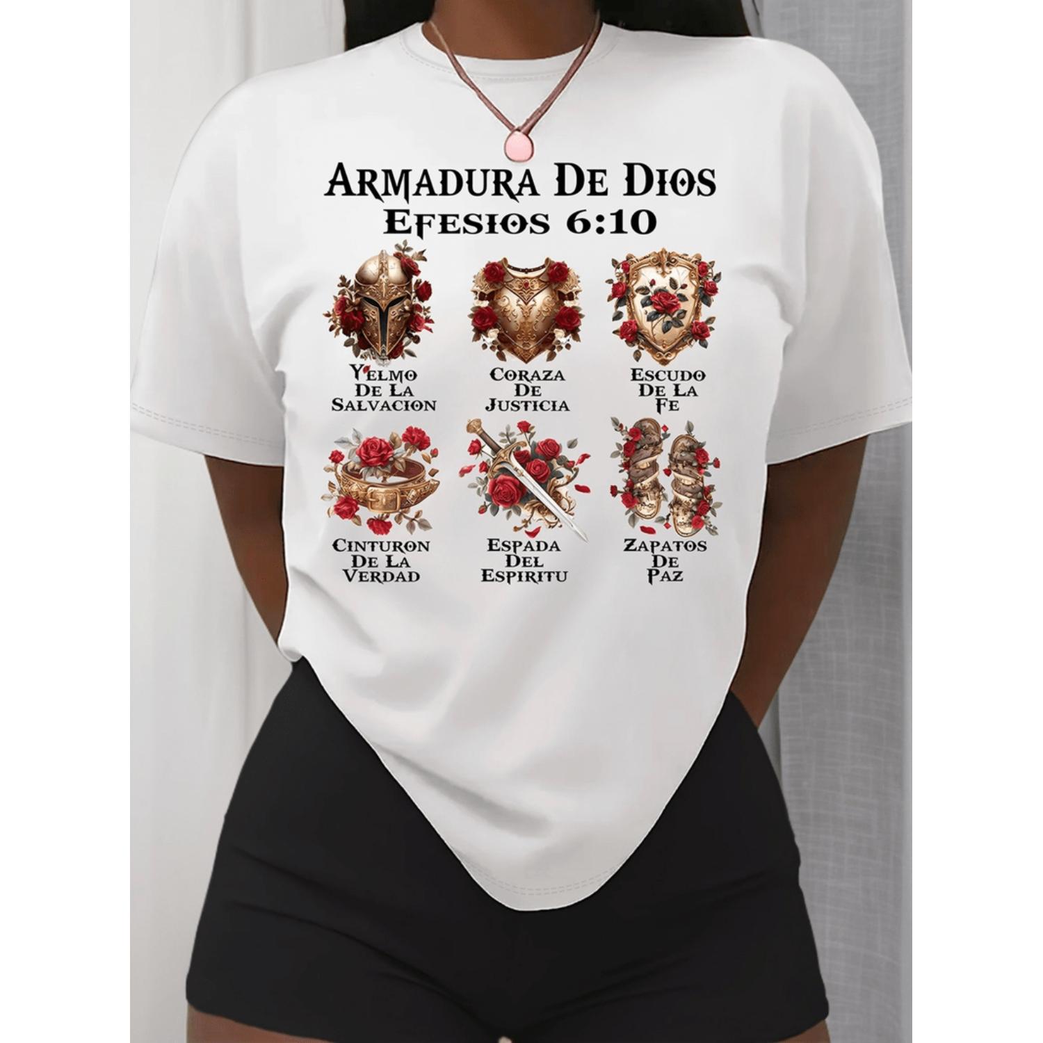 Summer Clothing In Spanish - dames casual t-shirt met korte mouwen