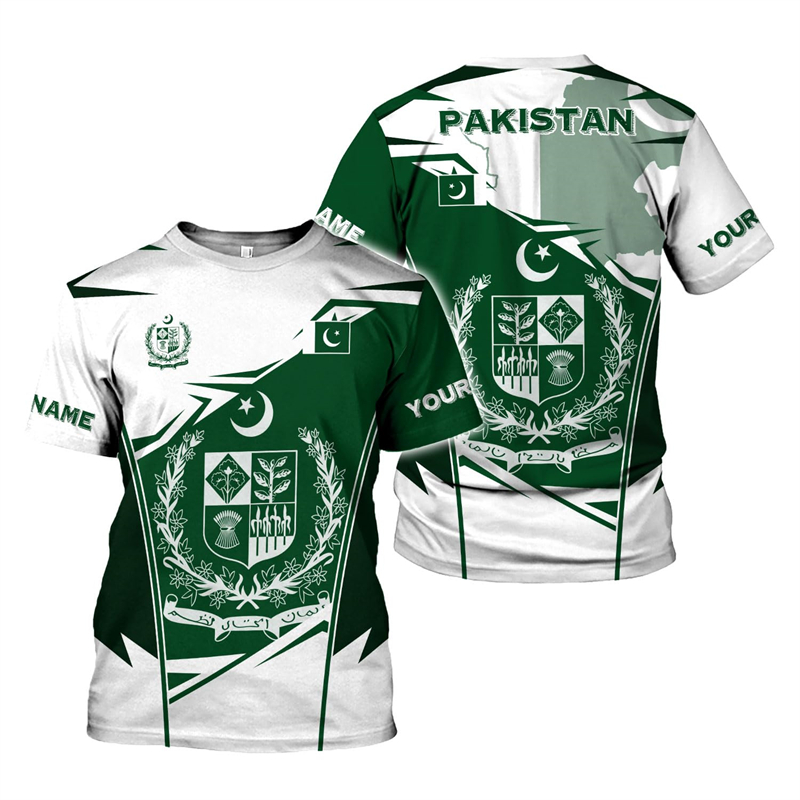 Pakistan Vlag 3D Print heren T - Summer Clothing Pakistan recensie en prijs
