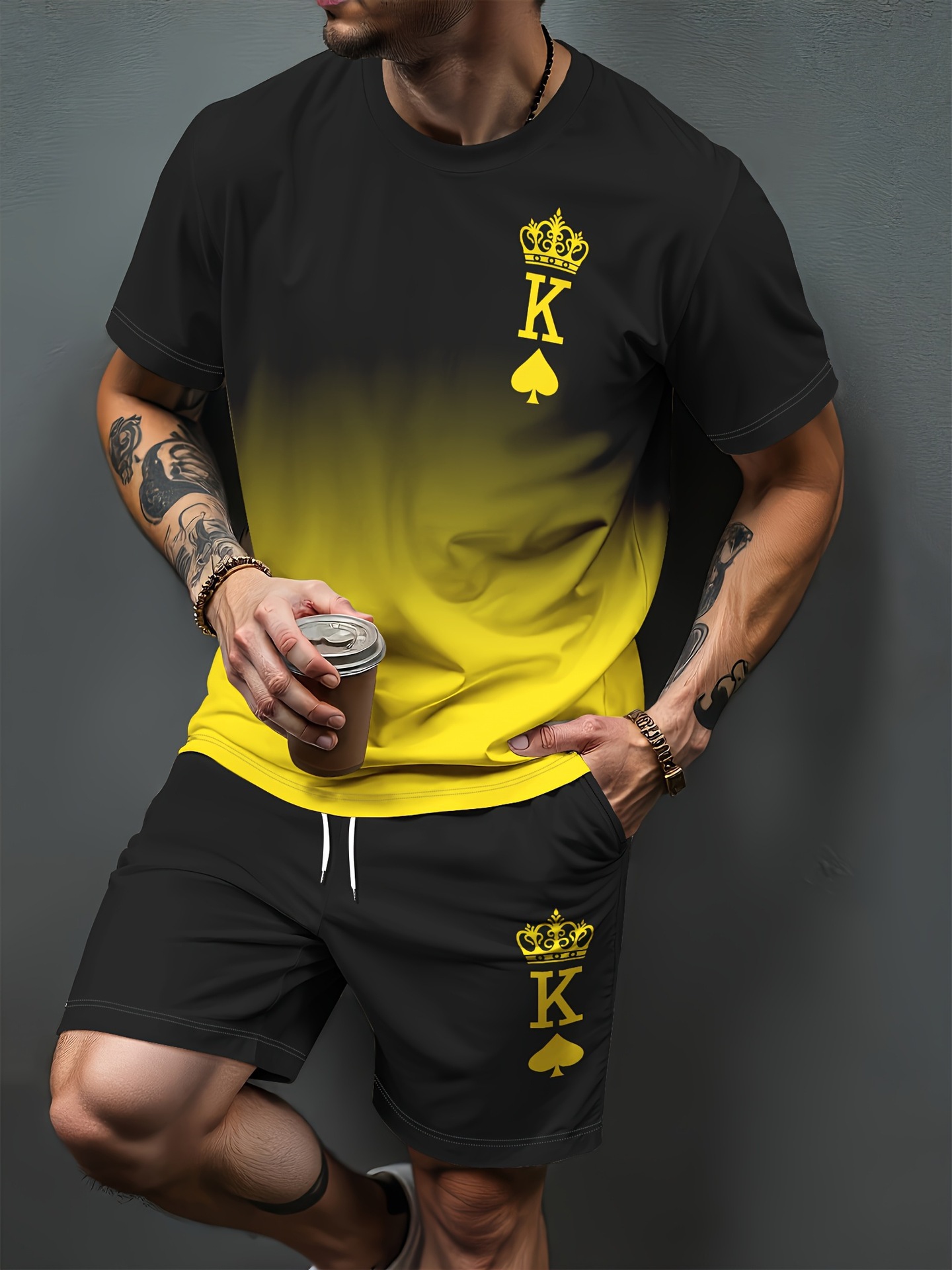 Gradiënt Letter Patroon 3D Pri - Summer Clothing For Women recensie en prijs