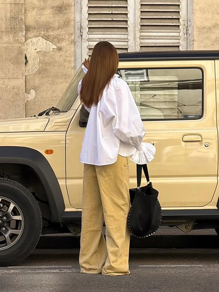 Witte blouse met V-hals, strik - Tie Front Shirt recensie en prijs