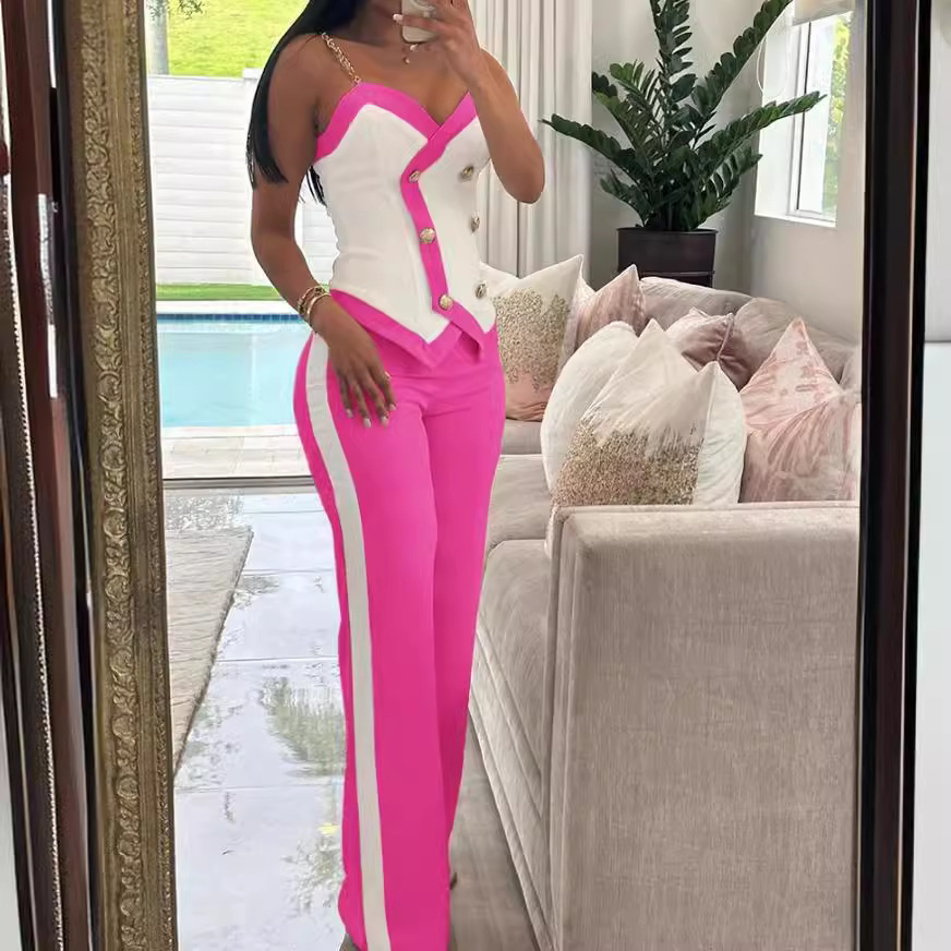 Dames Zijgestreept Werkpak Set - Summer Clothing Work recensie en prijs