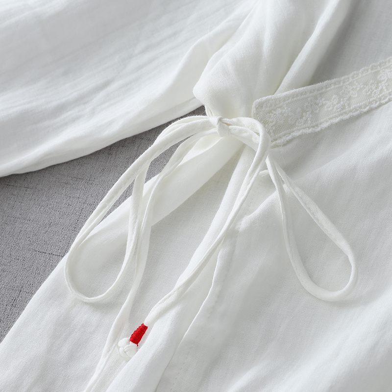 Dames V-hals Kimono Shirt met  - Tie Front Shirt recensie en prijs