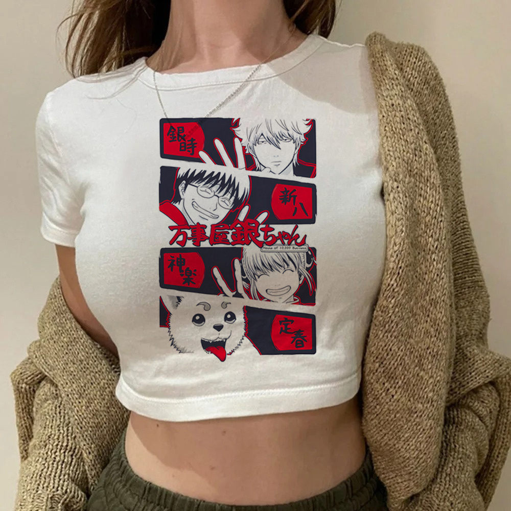 Gintama Samurai Gintoki croppe - Summer Clothing Teens recensie en prijs