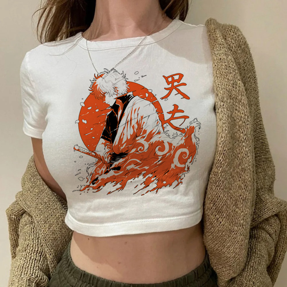 Gintama Samurai Gintoki croppe - Summer Clothing Teens recensie en prijs