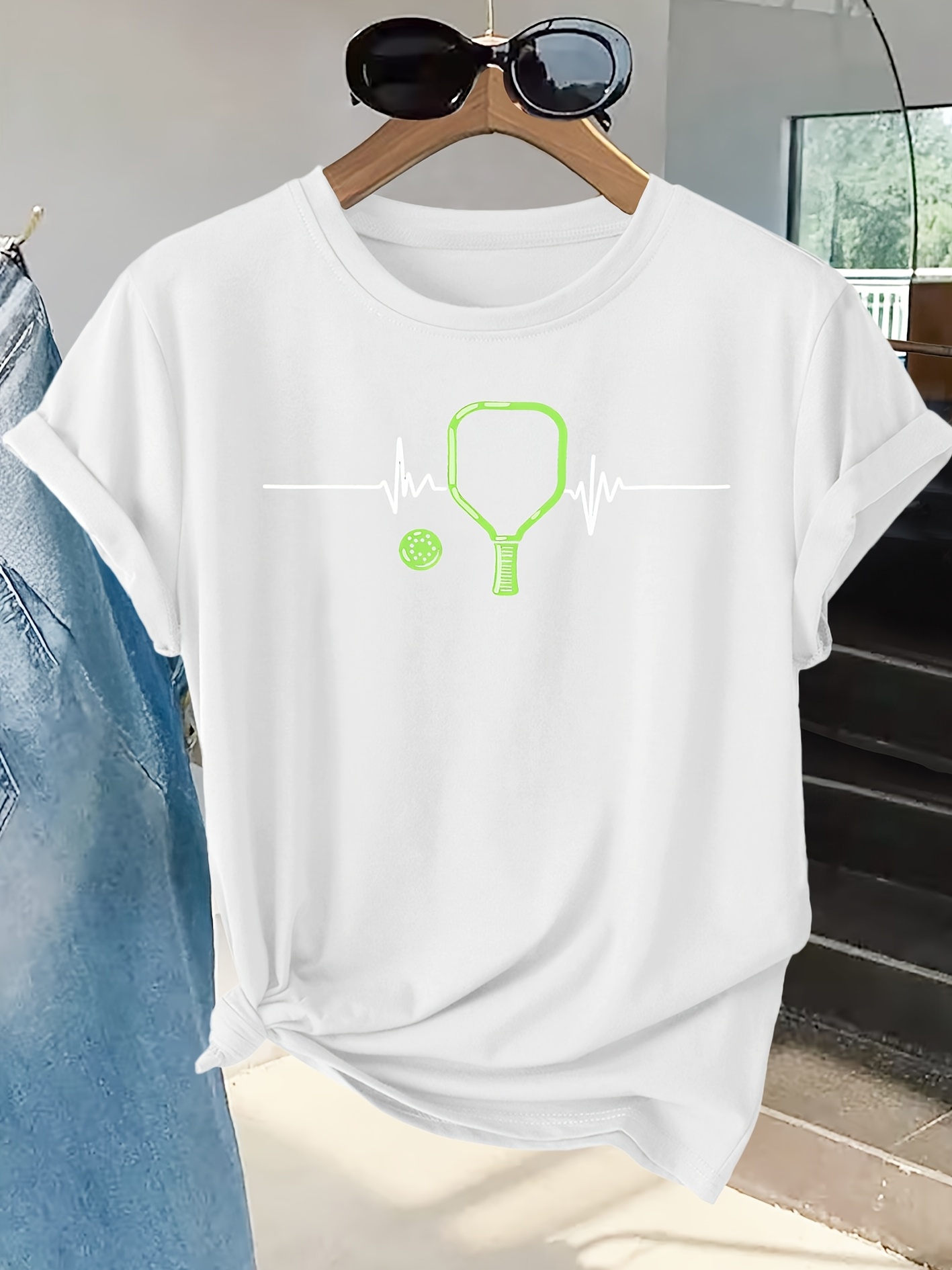 Dames T-shirt Racket Hartslag  - Summer Clothing Pictures recensie en prijs