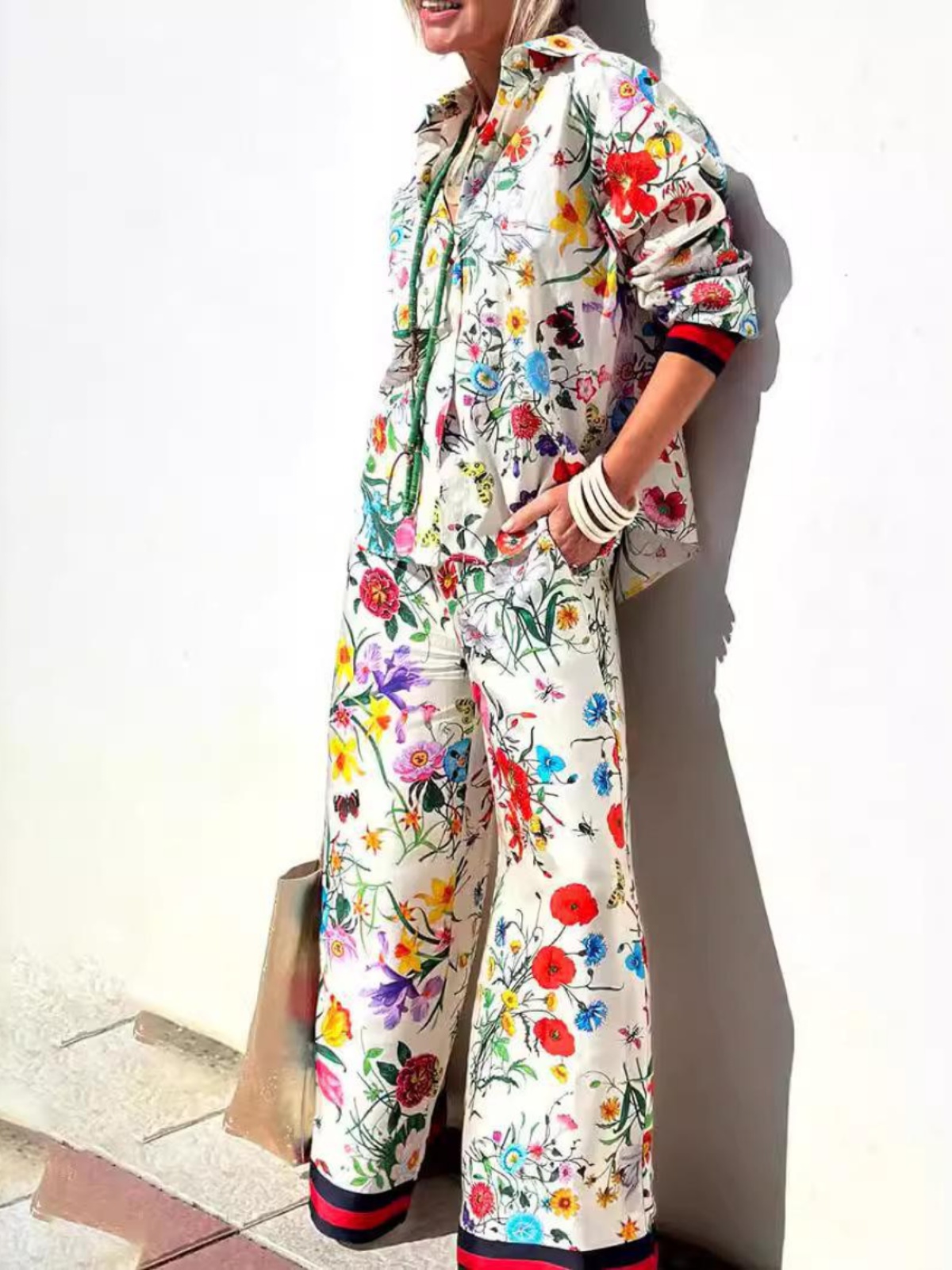 Modieuze casual bedrukte set l - Summer Clothing Work recensie en prijs