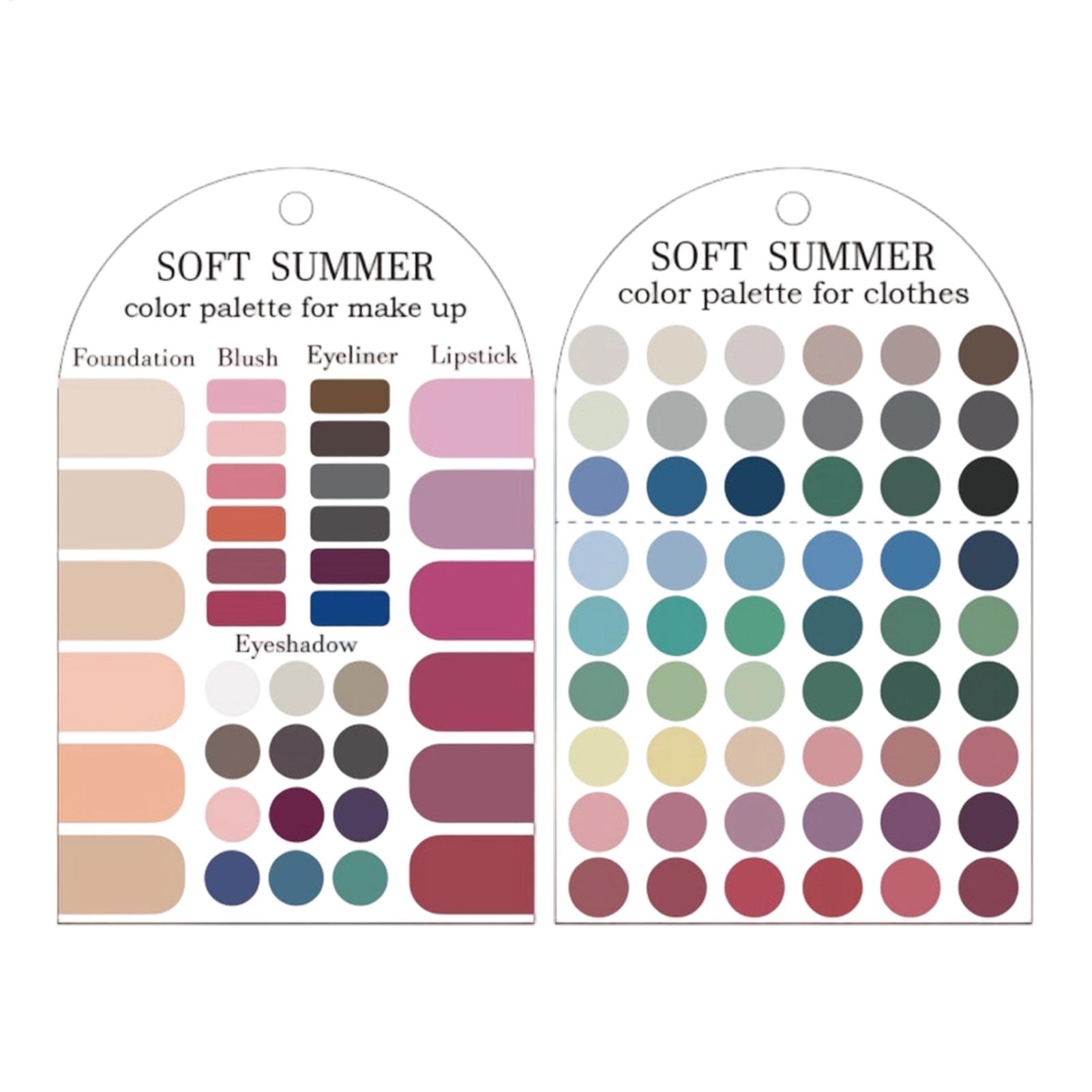 2-delige acryl seizoenspalette - Summer Clothing Color Palette recensie en prijs