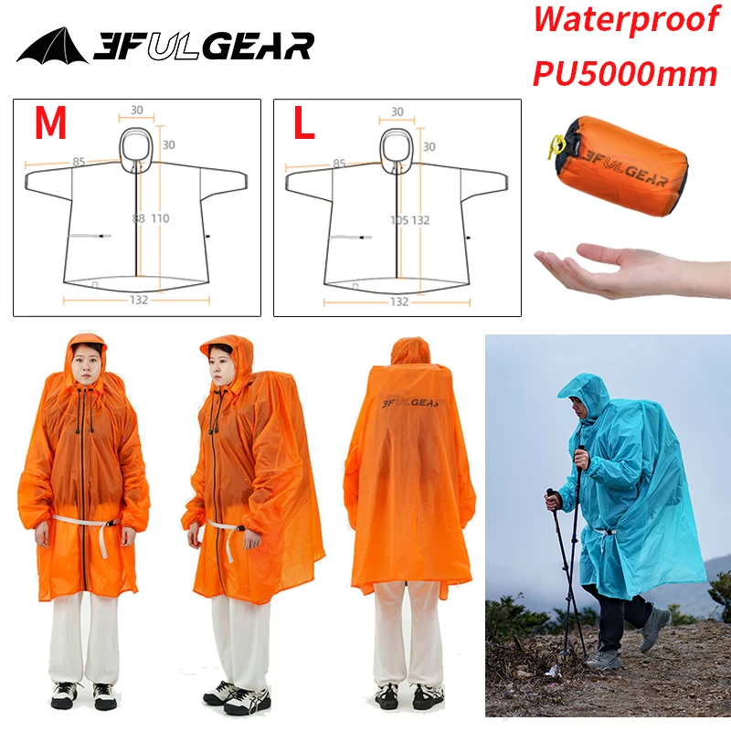 3F UL GEAR Rits Regenjas 15D N - Summer Rain Clothing recensie en prijs