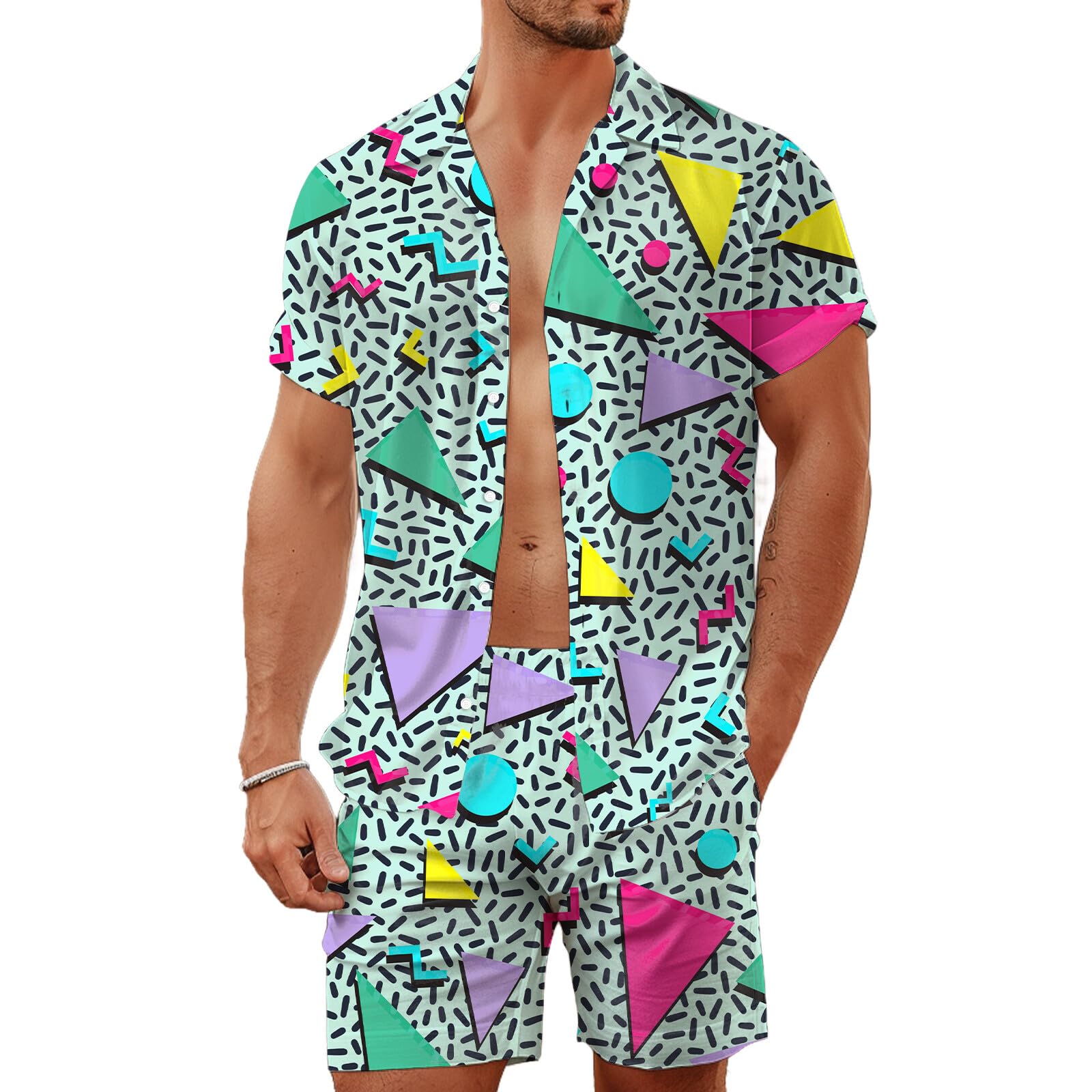 Zomer onregelmatige geometrisc - Summer Clothing Guys recensie en prijs