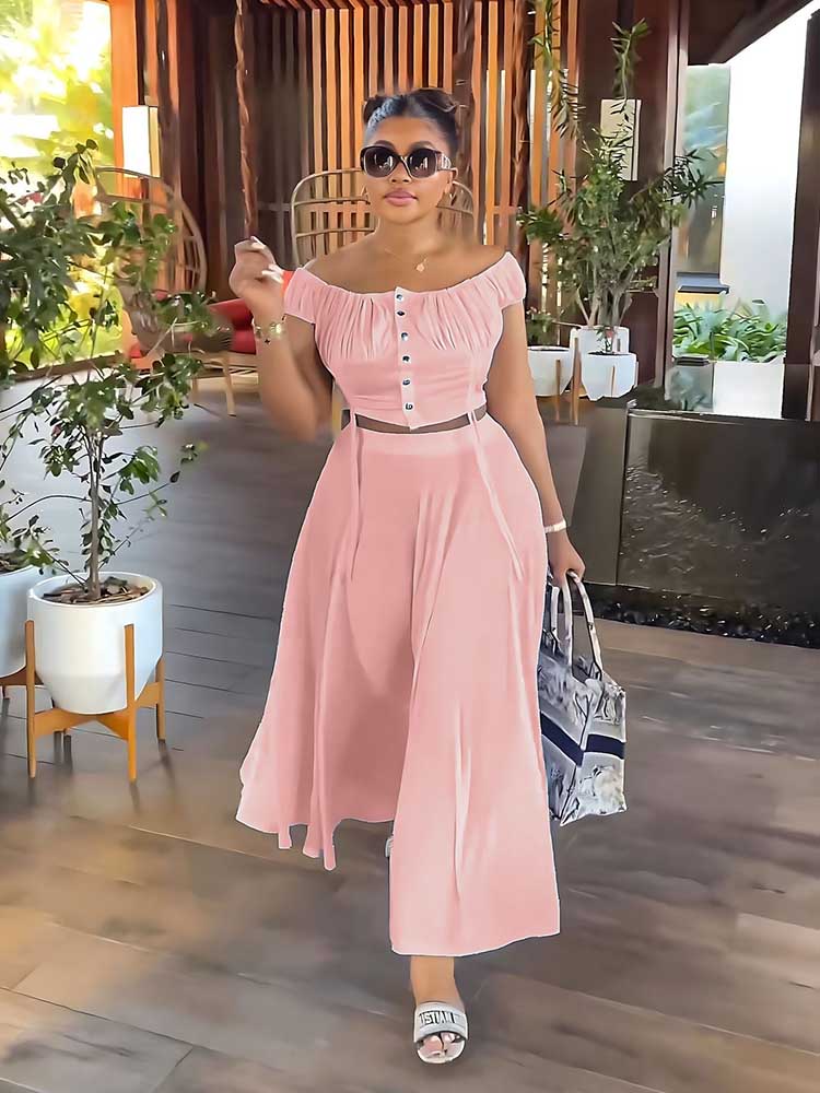 Tweedelige set voor damesjurk  - Summer Clothing Wholesale recensie en prijs