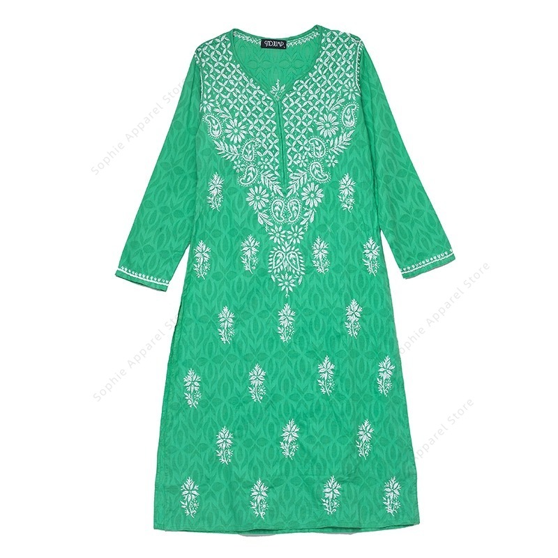 Dames geborduurde Kurti Indias - Summer Clothing Pakistan recensie en prijs