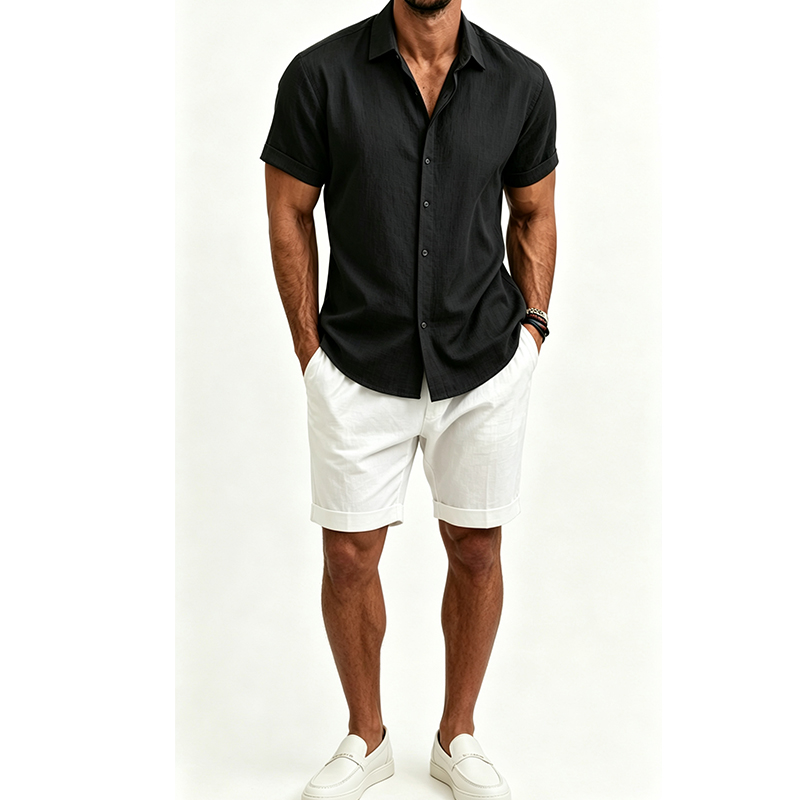 Herenshirtset van katoen en li - Summer Clothing Guys recensie en prijs