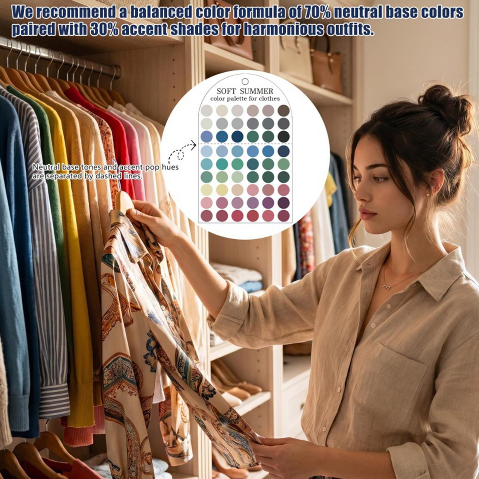 Zomerkleurenpaletkaart 2 stuks - Summer Clothing Color Palette recensie en prijs